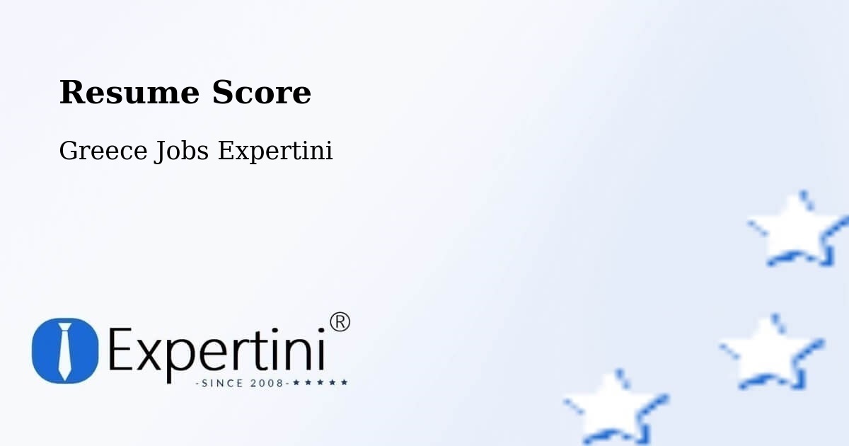 Resume Score & Job Description Match Tool – Sitia - Greece Jobs Expertini
